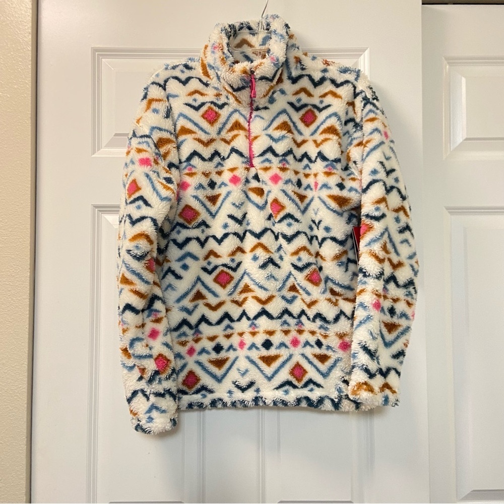 NWT Eddie Bauer Plush 1/4 zip M
